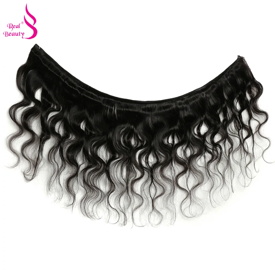 Объемная волна 3 пучка с закрытием бразильские человеческие волосы плетение