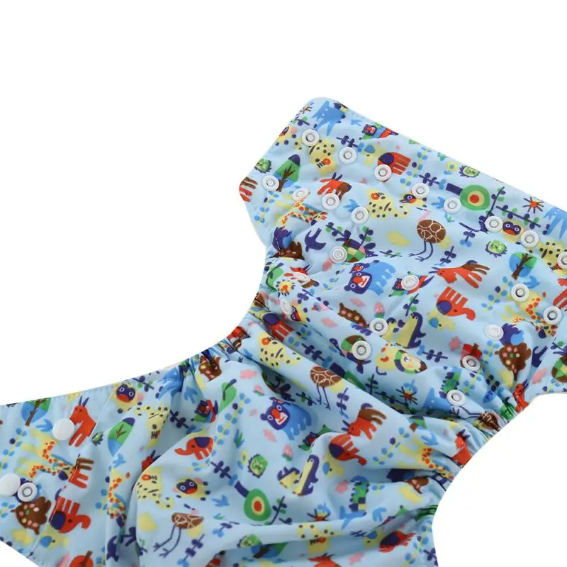 

Baby Warerproof Print Diapers Washable Printed Snap Diaper Pants Neonatal Leak-proof Diaper Reusable Children Soft Gift