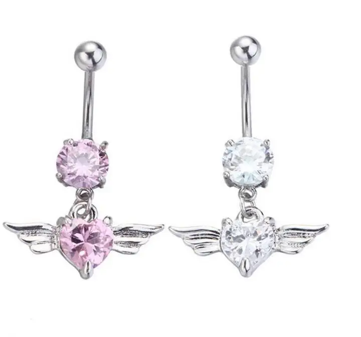 Кольцо для пирсинга живота Ombligo Bijoux кольцо пупка с ярким драгоценным камнем