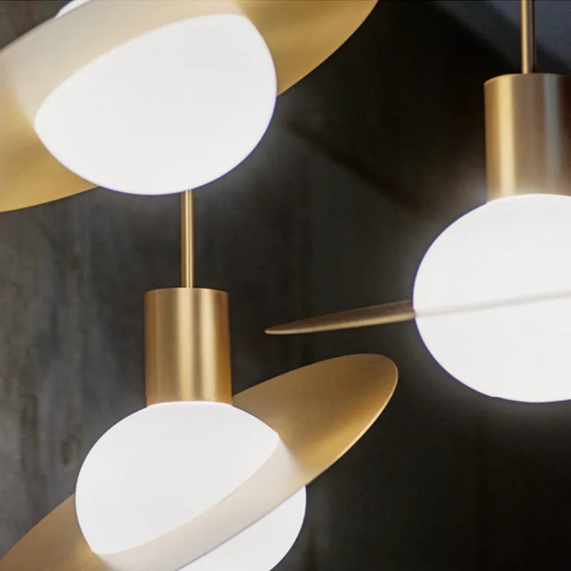 Постмодерн Медные подвесные светильники кухонный остров столовая бар подвесной