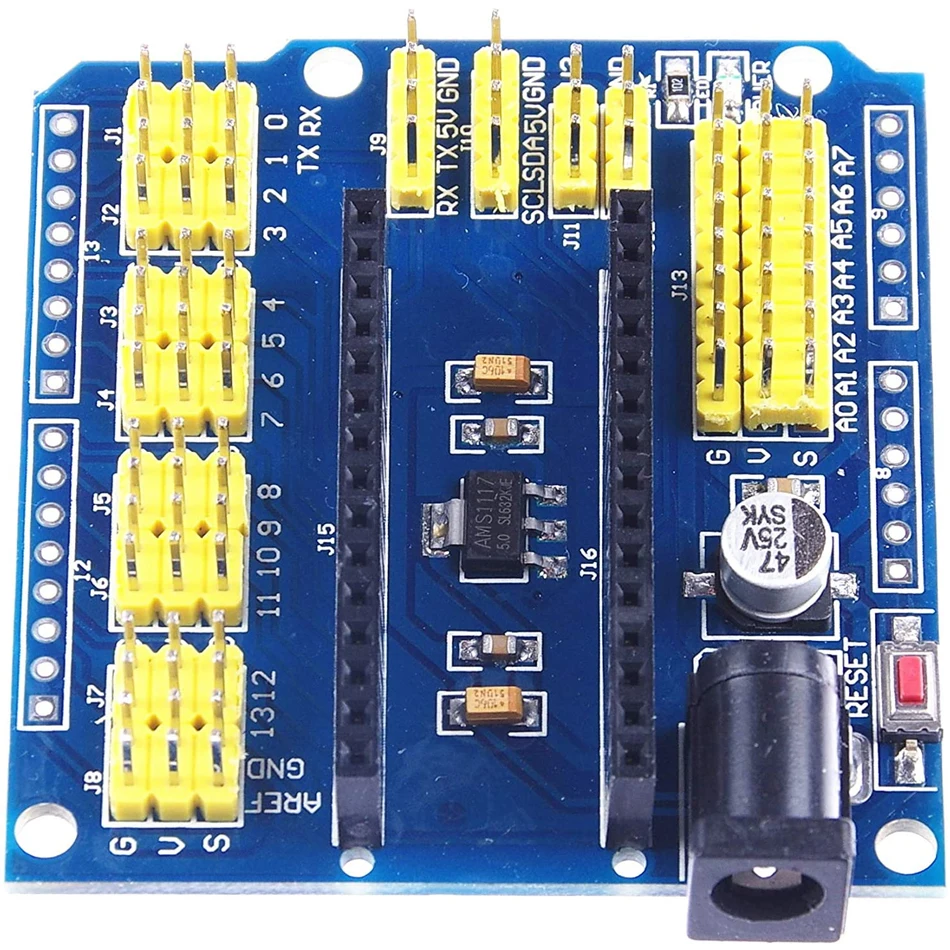 Плата совместимая с контроллером NANO I/O датчик расширения Shield Module для Arduino UNO R3 Nano