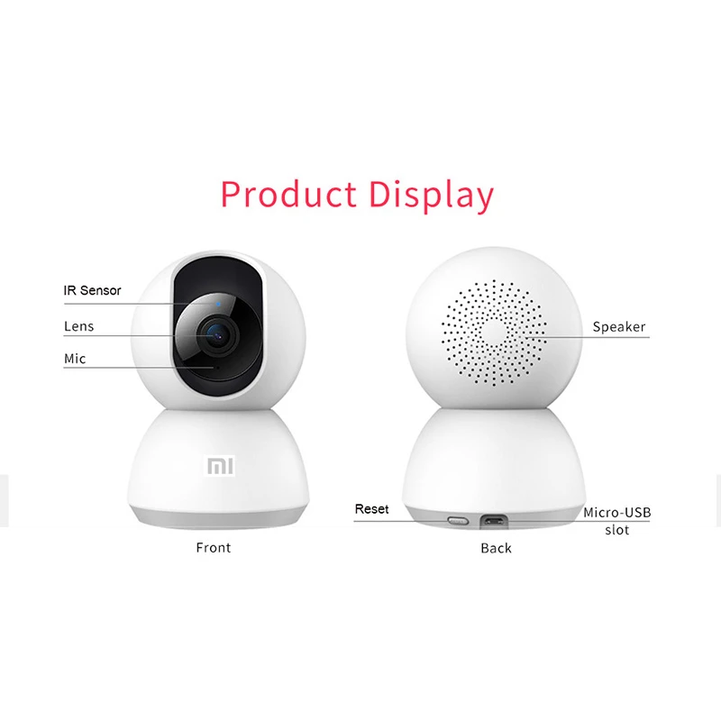 Умная камера Xiaomi Mijia Mi для домашней безопасности 1080P IP веб с ночным видением
