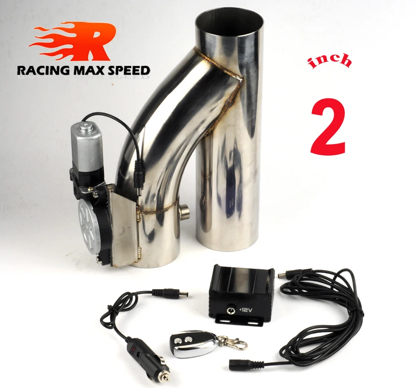 

SS304 Universal Stainless Steel 2 Inch" Dump Valve Electric Exhaust Tip Cutout Cut Out with Wireless Remote Car Accessories
