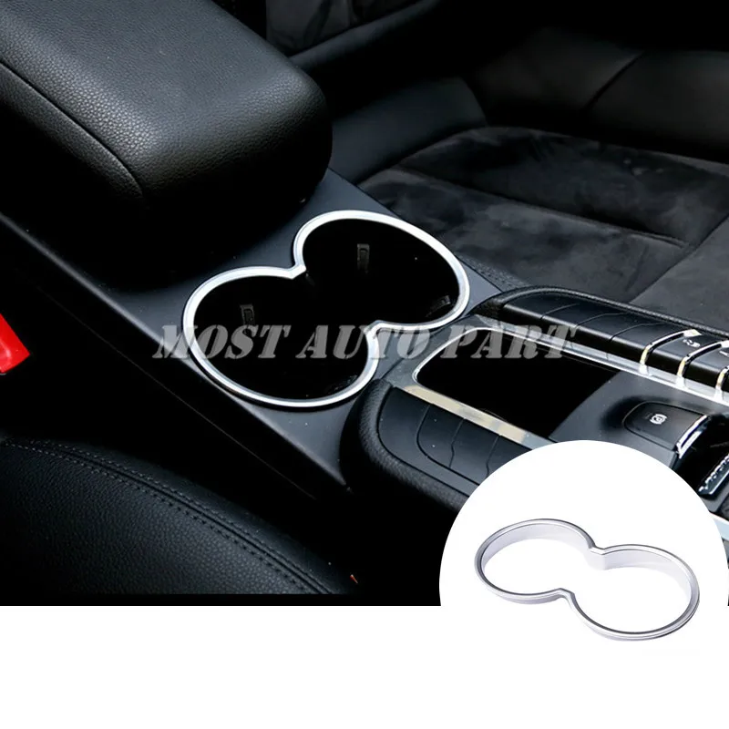 Inner Console Water Cup Holder Trim Cover 1pcs For Porsche Macan 2014-2021 Silver/Blue/Red Car accesories interior | Автомобили и