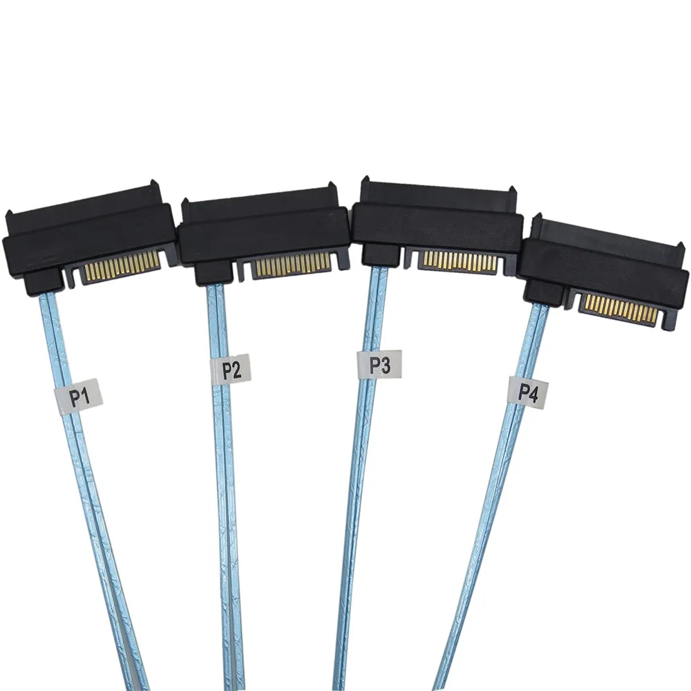 

SATA HDD Cable Mini SAS SFF-8087 36Pin To SFF-8482 SAS 29 Pin +15 Pin 4 Connectors 1m SATA Hard Disk Drive Power Cable Dropship