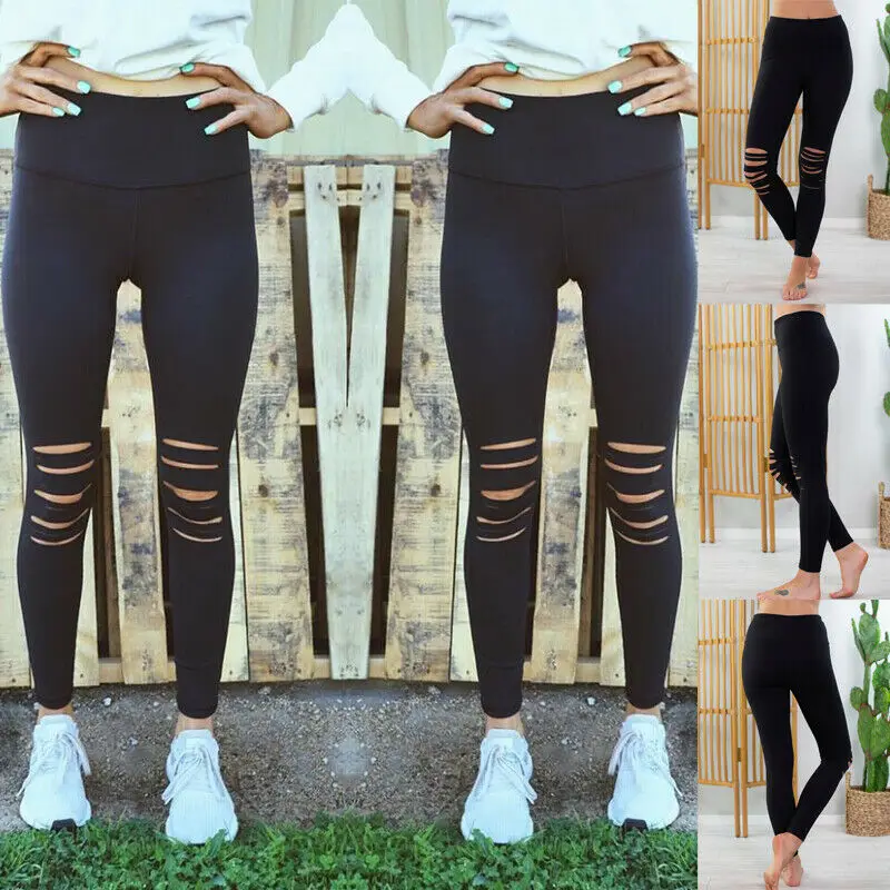 2019 Новые популярные женские Стрейчевые узкие брюки с высокой талией