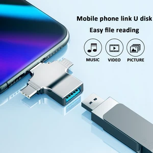 USB Cable Magnetic Adapter Lightning Micro USB Type C Card reader Charger Connector For iPhone Apple 3 in 1 Charging Converter