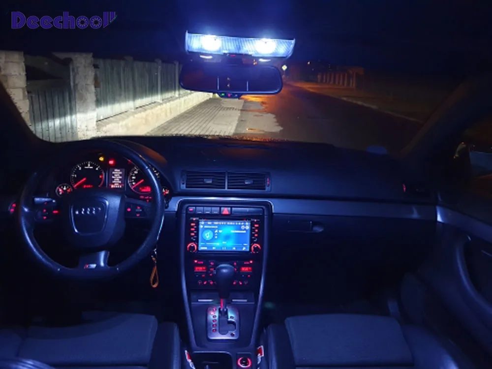 25 шт. Автомобильный светодиодный светильник для Audi A4 S4 RS4 B5 B6 B7 B8 96-15 Canbus безотказный светодиодный светильник для внутреннего освещения