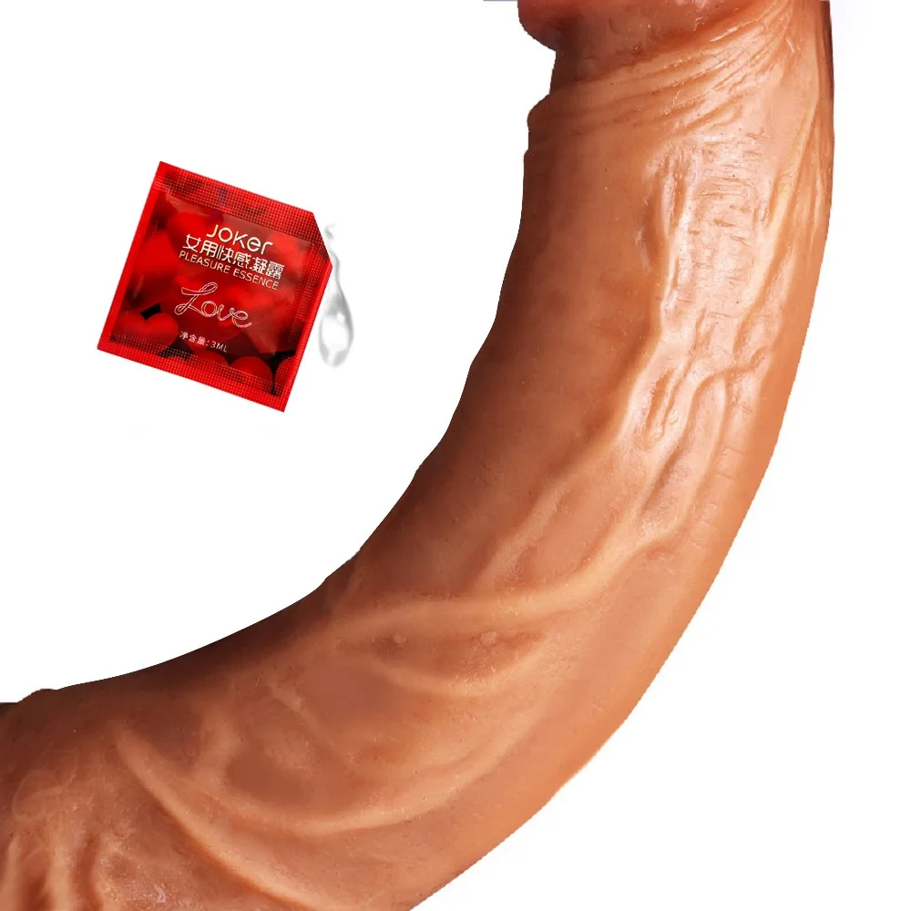 Реалистичный фаллоимитатор мягкий материал огромный большой пенис с присоской