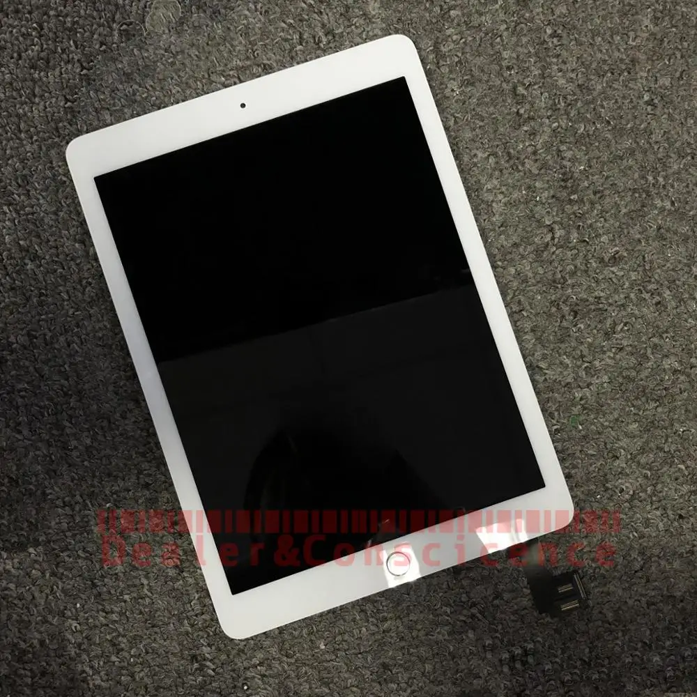 1 шт. протестированный ЖК-дисплей, сенсорная панель с кнопкой Home для Apple iPad air 2(для iPad 6) A1566 A1567 Замена сенсорного экрана