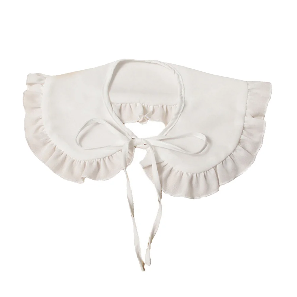 

1 шт. наплечный воротник с оборками накладной воротник наплечный белый накладной воротник