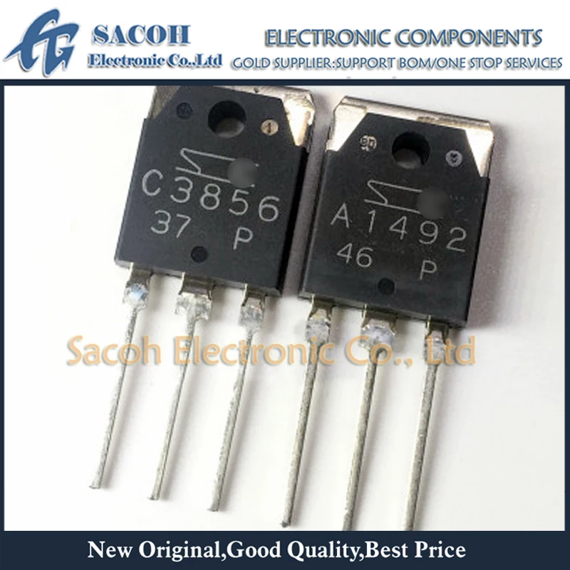 5 пар (10 шт.) 2SA1492 A1492 + 2SC3856 C3856 TO-3P Silicon NPN PNP аудиоусилитель транзистор | Электронные