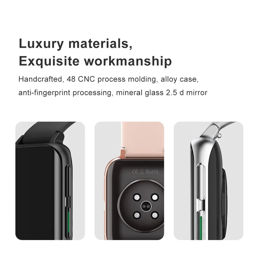 

Ecg Smart Watch Men 1.78 inch Full Touch Screen Music Playback Women Sports Fitness Tracker 2021 New Smartwatch For Android IOS