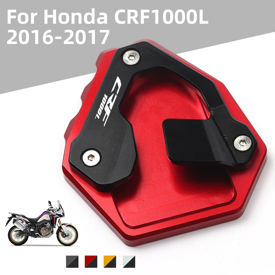 

For Honda CRF1000L CRF 1000L Africa Twin CNC Billet Aluminum Kickstand Foot Plate Side Stand Extension Pad Enlarge Extension