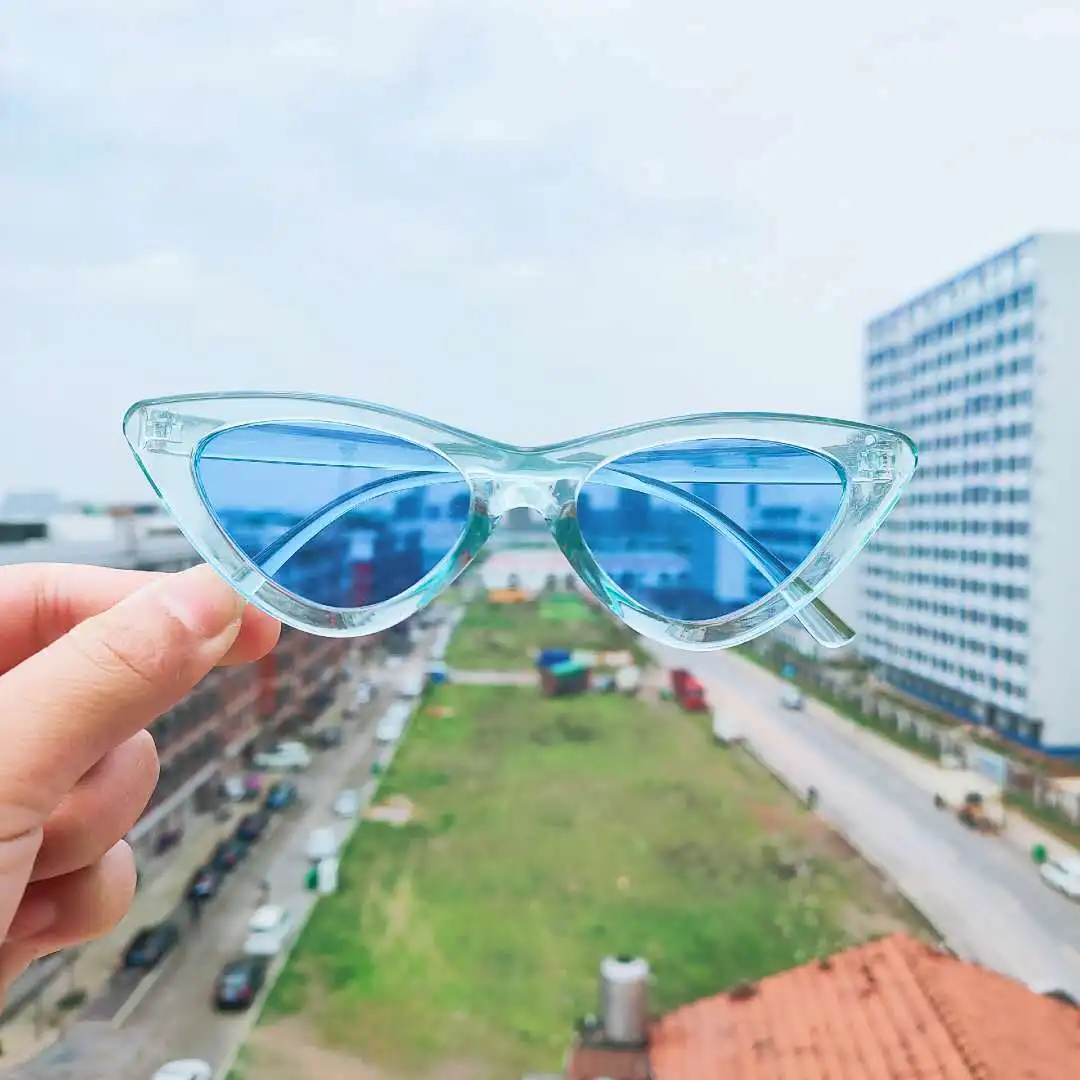 Новый тренд треугольные солнечные очки кошачий глаз для вождения автомобиля