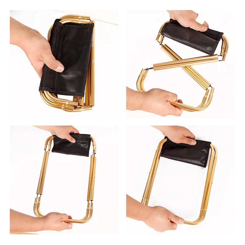 Складной рыболовный стул легкий складной алюминиевый для пикника и кемпинга