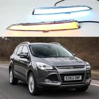 for ford kuga 2013 2014 2015 2016 led drl daytime running lights fog lamp w turn signal accessories