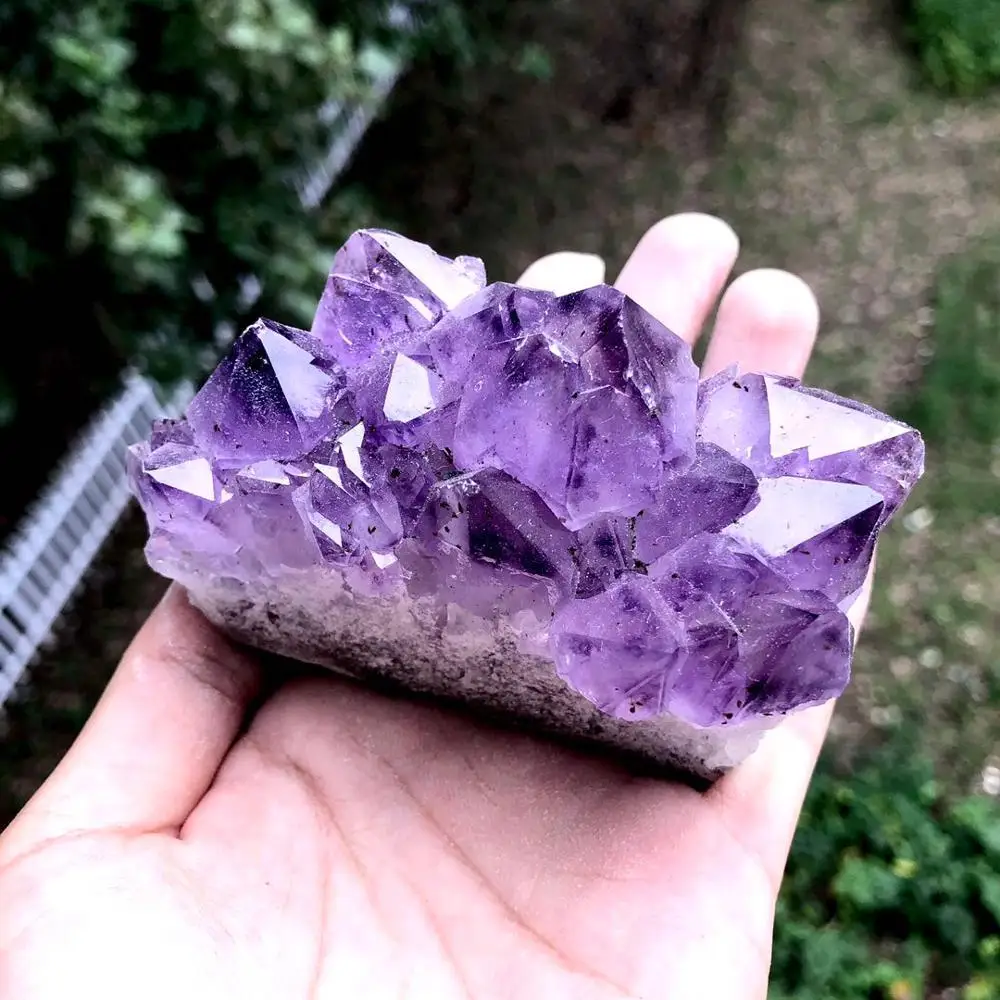 

Amethyst Stones Crystal Decorative Stones Geode Irregular Natural Amethyst Cluster Quartz Home Decor Natural Stone