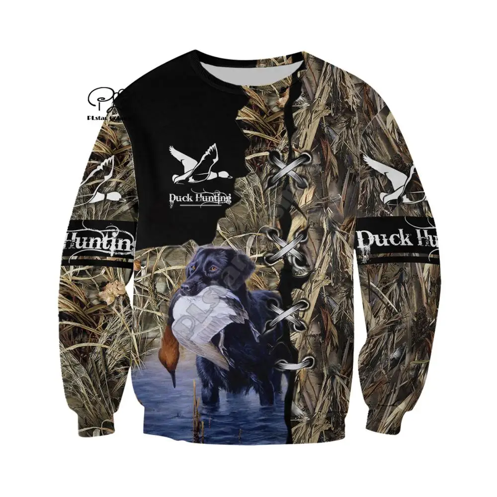 

PLstar Cosmos Duck Hunting Animal Hunter Camo Tattoo Autumn Sweatshirt Tracksuit Pullover Harajuku 3DPrint Men/Women Hoodies B15