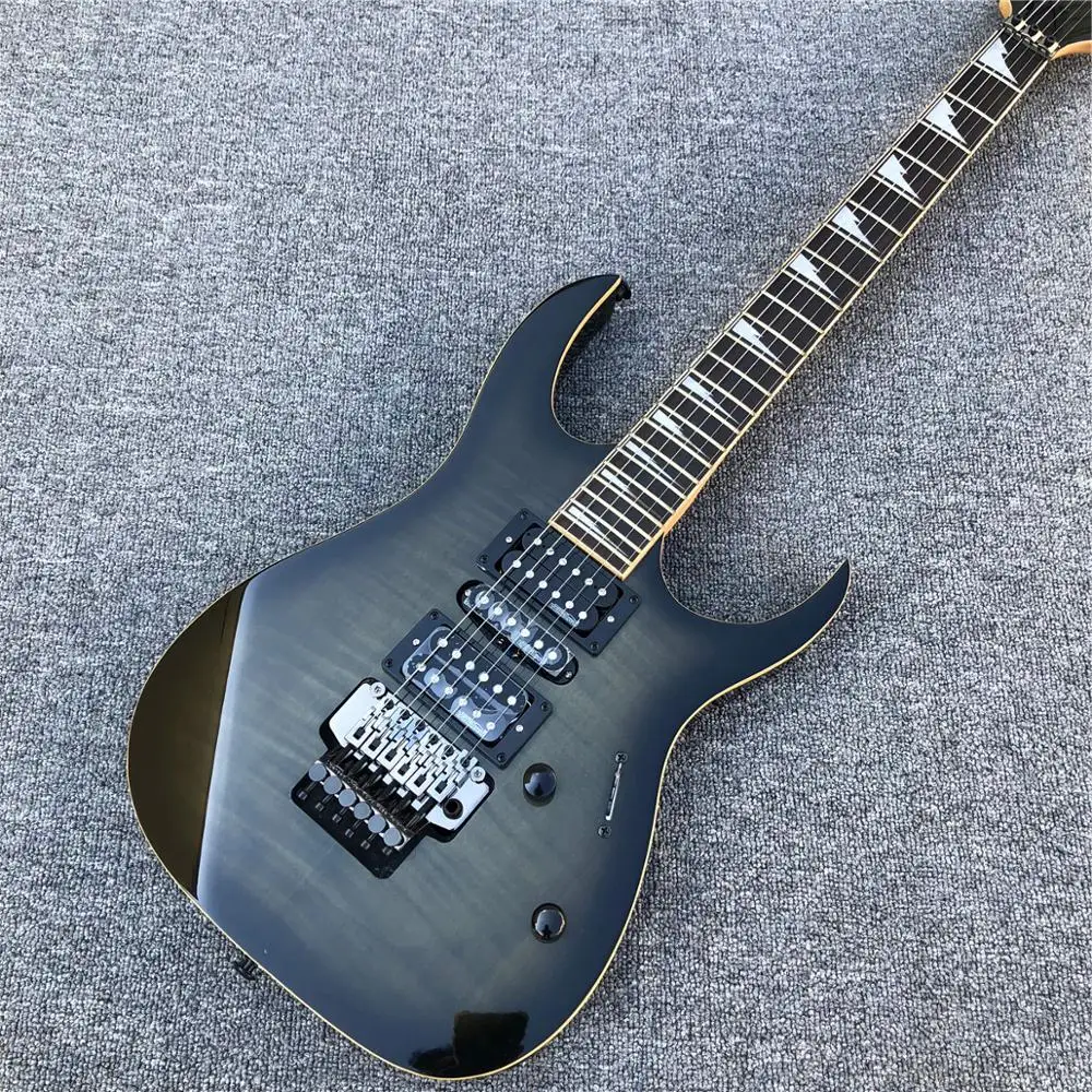 Новинка 2020 электрическая гитара с 6 струнами из черного клена Заводская