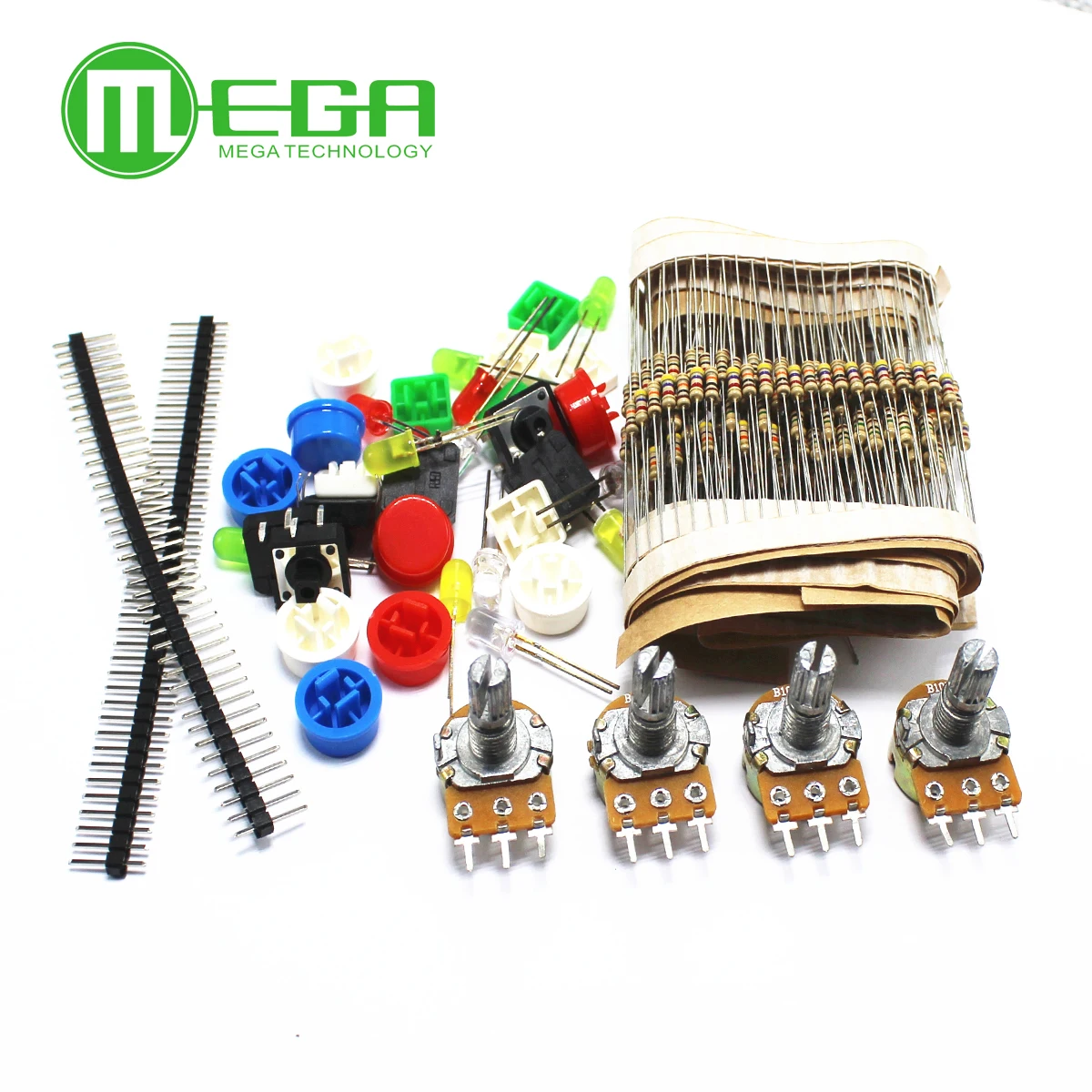 1 набор универсальных деталей удобный портативный резисторов для Arduino стартовый