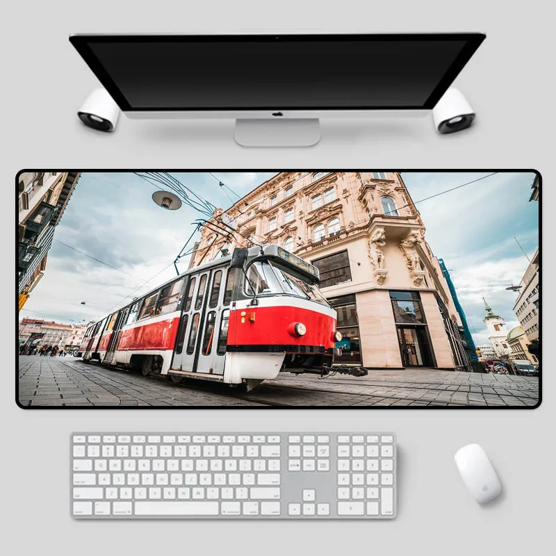 

XGZ Large size beautiful scenery mouse city pattern table pad computer office game essential keyboard pad