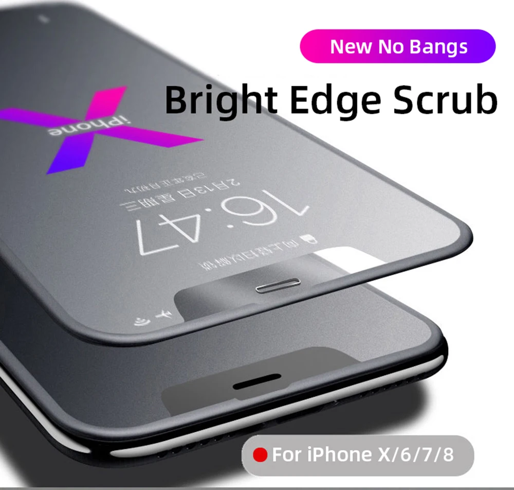 9D матовая защитная пленка для экрана из закаленного стекла Защитная iPhone 7 8 Plus X XR XS