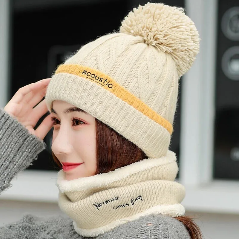 SUOGRY теплый набор крышек новая брендовая Лыжная шапка для девочек большая