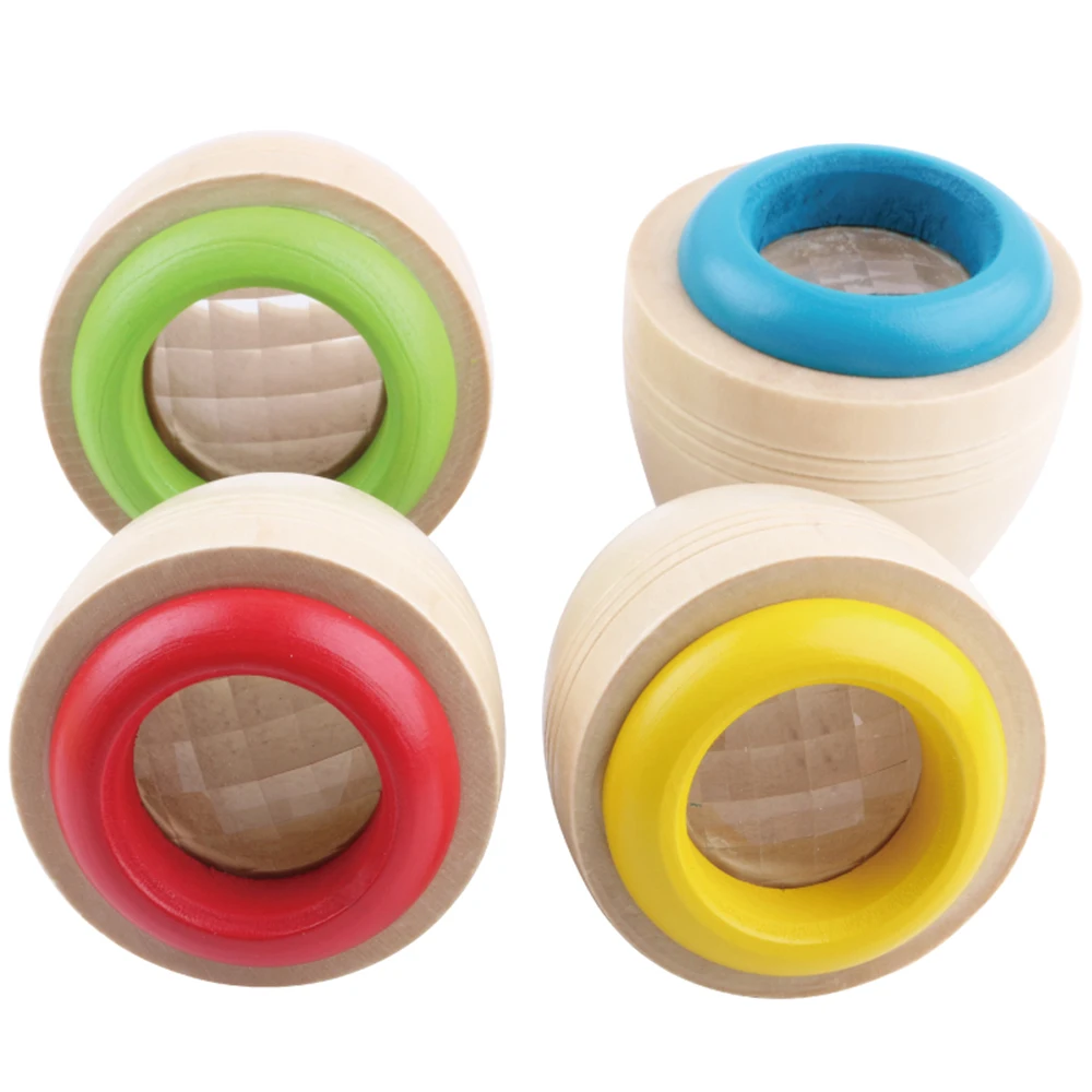 Детский волшебный пчелиный глаз эффект калейдоскоп Исследуйте мир деревянная