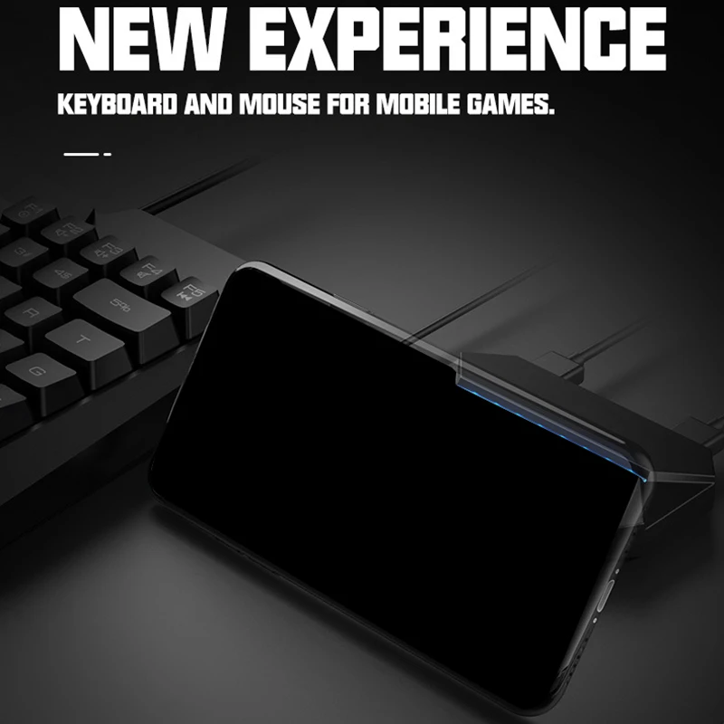 

ZIYOU LANG G6 Converter Kit with RGB Gaming Keyboard and Mouse Converter, Suitable for Android Ios Phone to PC