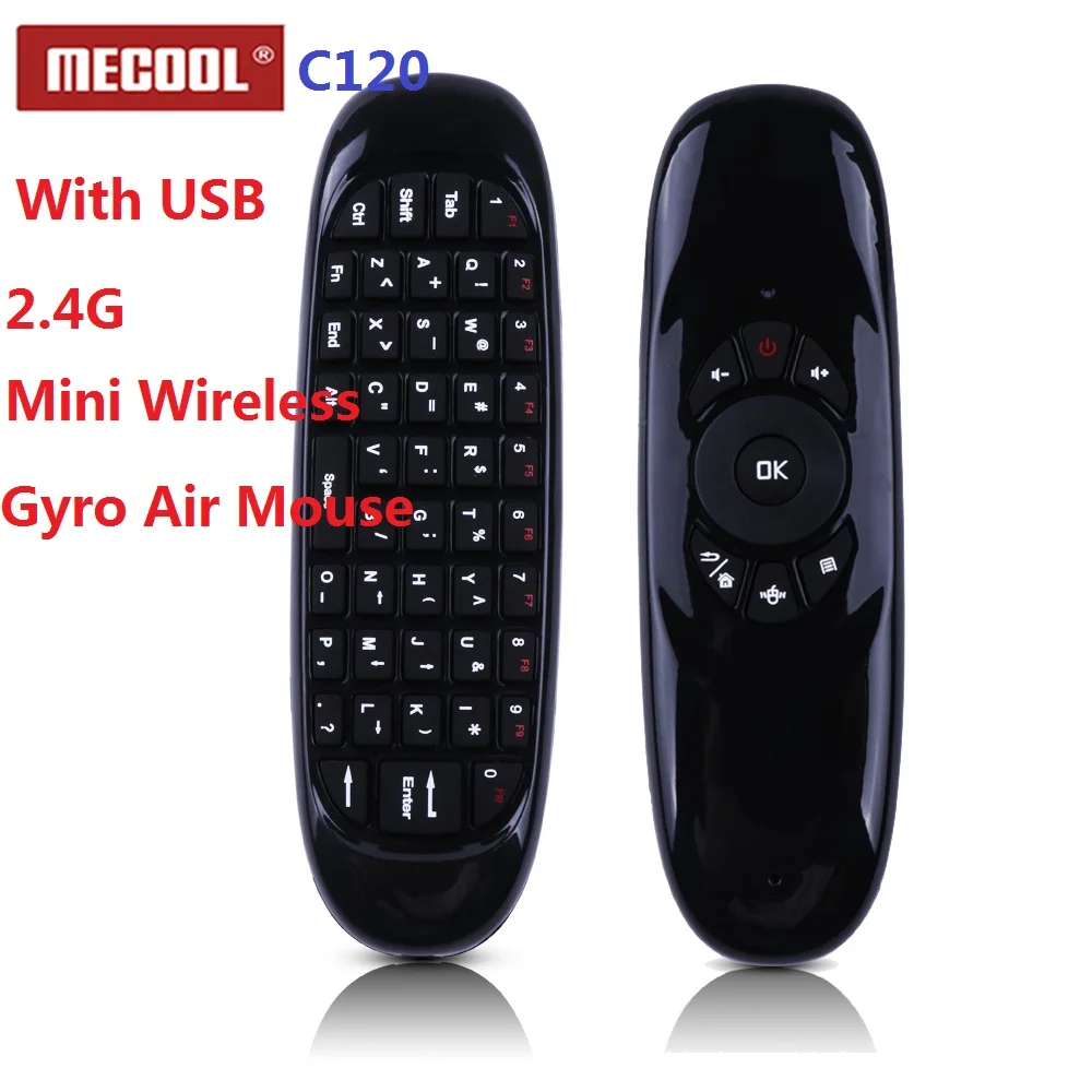 C120 2 4G мини беспроводная клавиатура гироскоп Air Fly мышь Универсальный пульт