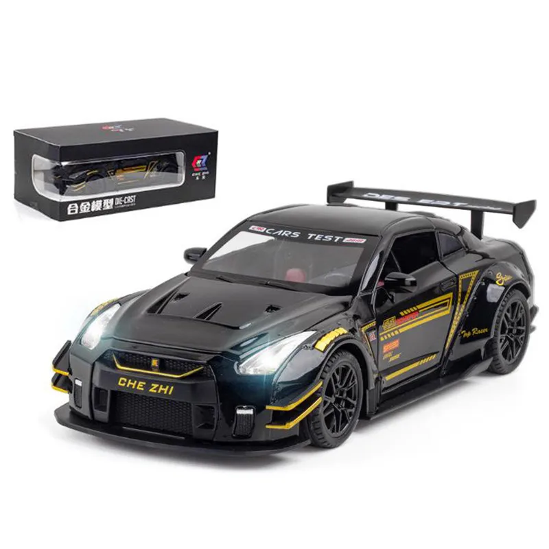 

New 1:24 Nissan Skyline Ares GTR R35 Diecasts & Toy Vehicles Metal Toy Car Model High Simulation Pull Back Collection Kids Toys