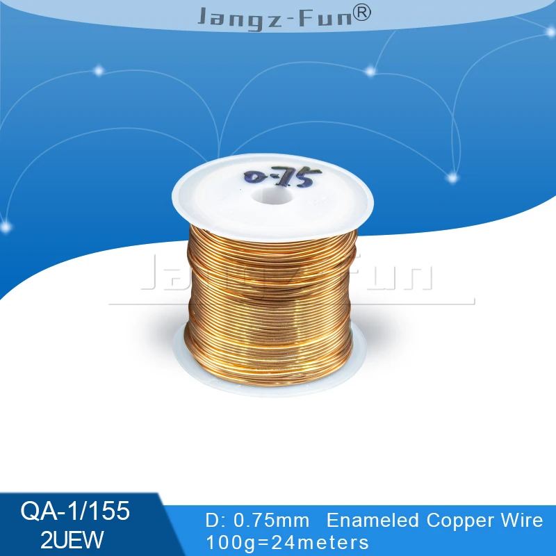 Эмалированная медная проволока из полиуретана 100 граммов 24 метра диаметр 0 75 мм
