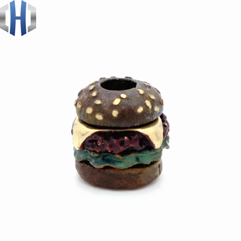 

Original American Hamburger Multilayer Knife Paracord Beads EDC Personalized Handmade DIY Umbrella Rope Outdoor Pendant