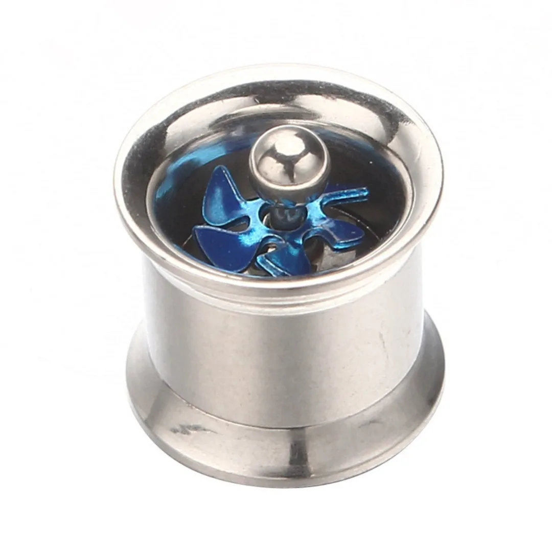 Hip Hop Rock Men Women Stainless Steel Spinning Fan Ear Expansion Flesh Tunnel Plug Trendy Body Piercing Jewelry Gift Shellhard | Украшения