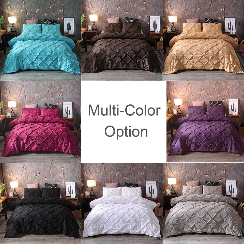 

Nordic Simple Solid Multi-Color White Black Bedding Sets Queen King Size 220x240 150x210 Duvet Cover Set Bedclothes Quilt Cover