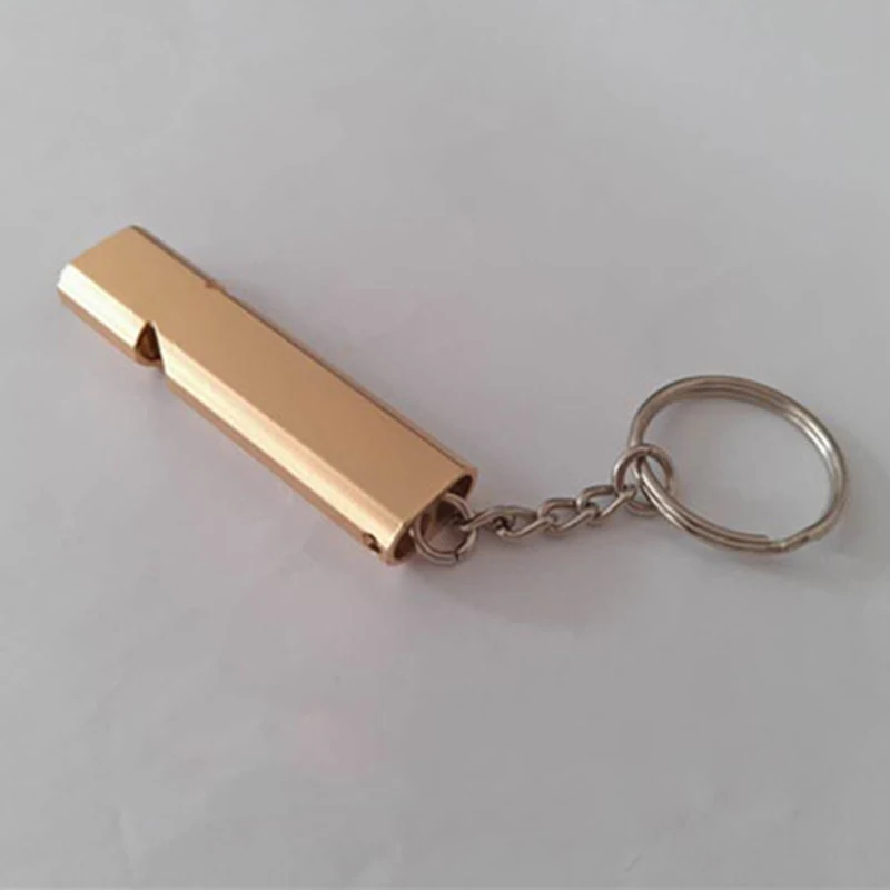 3 цвета Высокая частота двойная трубка выживания свисток Труба Открытый