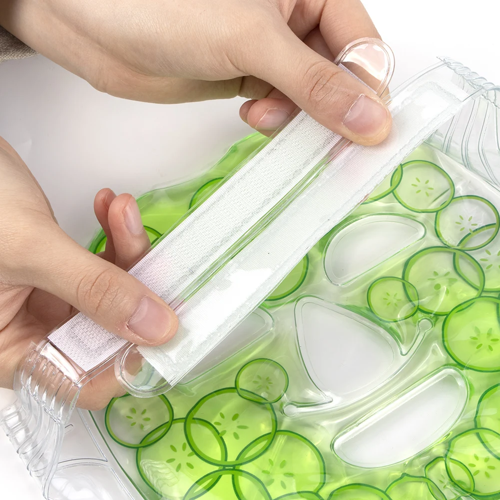 Холодная гелевая маска для лица 1 шт. холодная компрессионная зеленая на все лицо