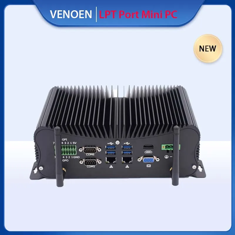 Verkauf GPIO Port Fabrik Mini PC Intel Core I7 7600U 4500U I5 7267U Rs232 485 COM Serie Port Industrielle Computer Linux Wifi AC BT 4,2