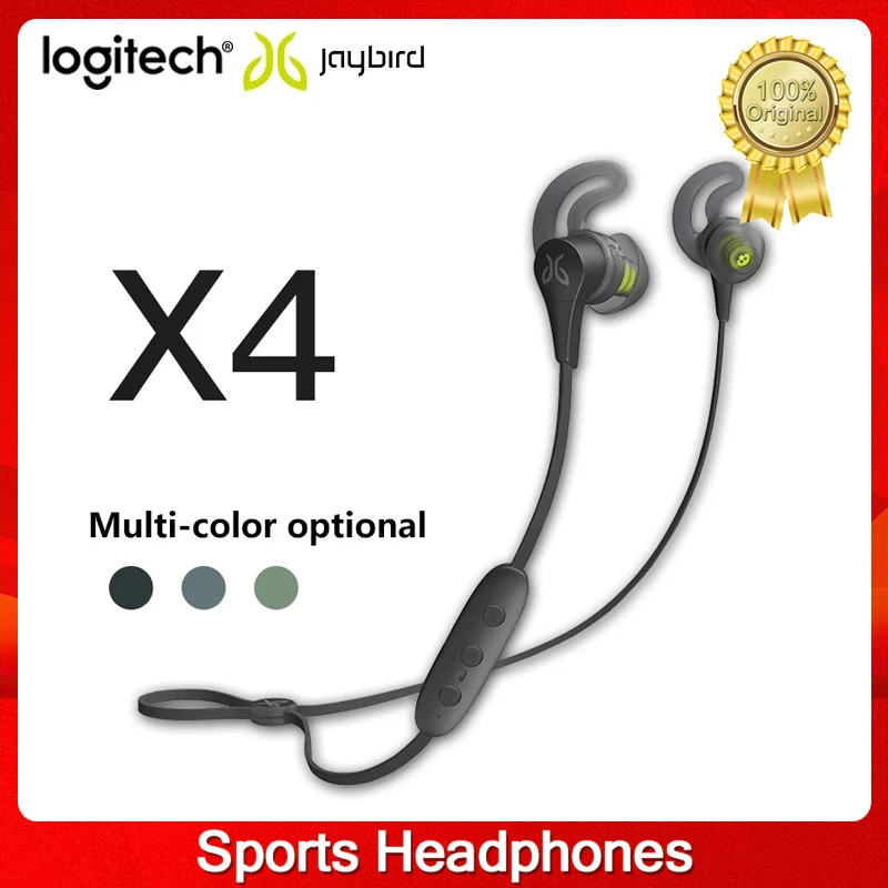 Беспроводные Bluetooth-наушники Logitech Jaybird X4 для занятий спортом фитнесом и бегом