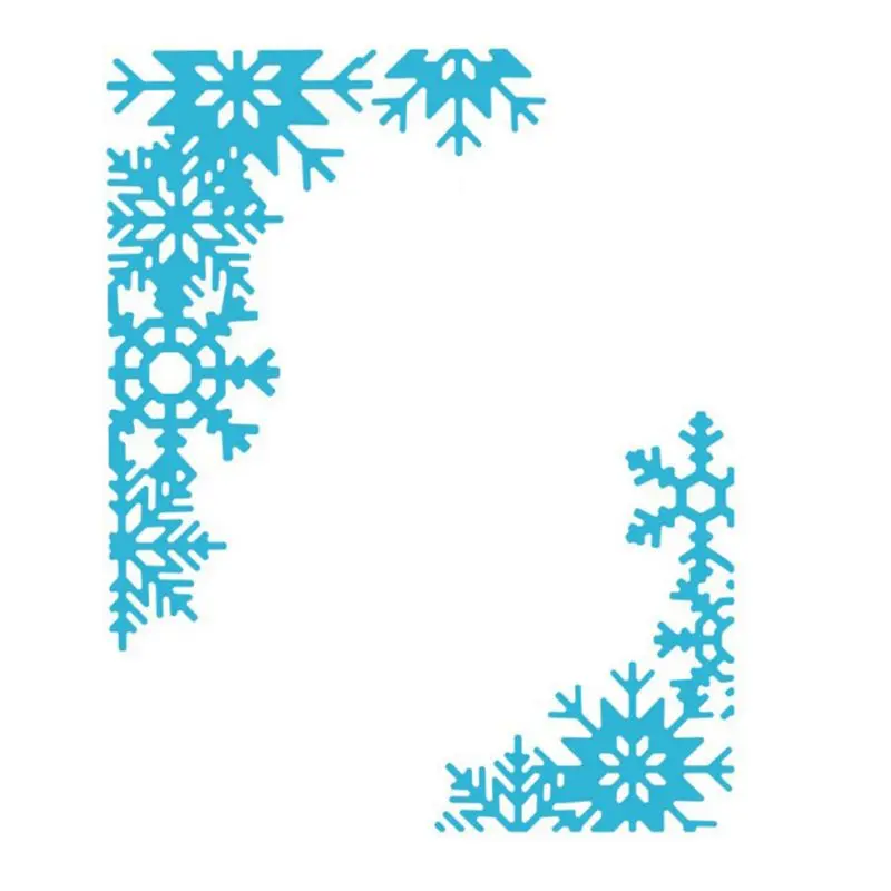 Снежинка границы металла Вырубные штампы Трафаретный Скрапбукинг DIY штамп для