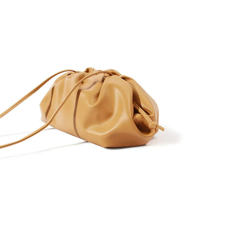 Роскошная дизайнерская Новая женская сумка клатч в форме облака плиссированная