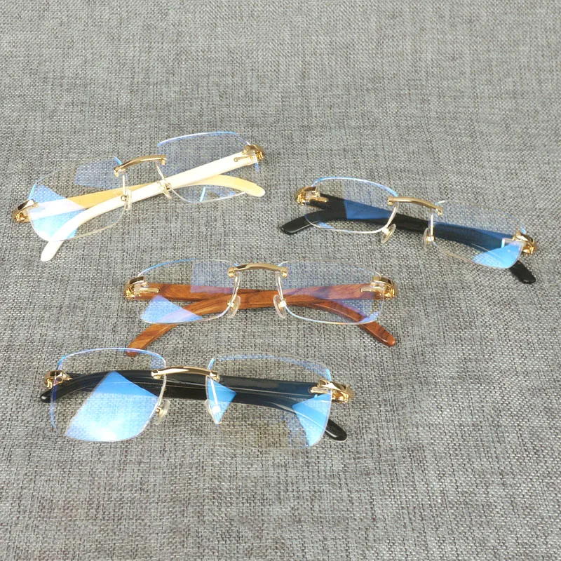 Очки в винтажном стиле для мужчин и женщин квадратные прозрачные из натурального