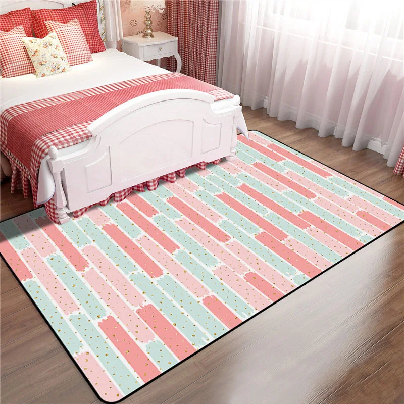 

200x300cm Nordic Pink Rugs Thicken Soft Carpet Kids Room Play Mat Modern Bedroom Bedside Area Rugs Large Carpets for Living Room