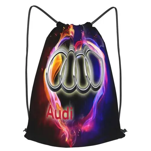 

Audi Luxury Custom Waterproof Bundle Pocket Drawstring Backpack Travel Basketball Sports Backpack Men's Folding Storage Bag