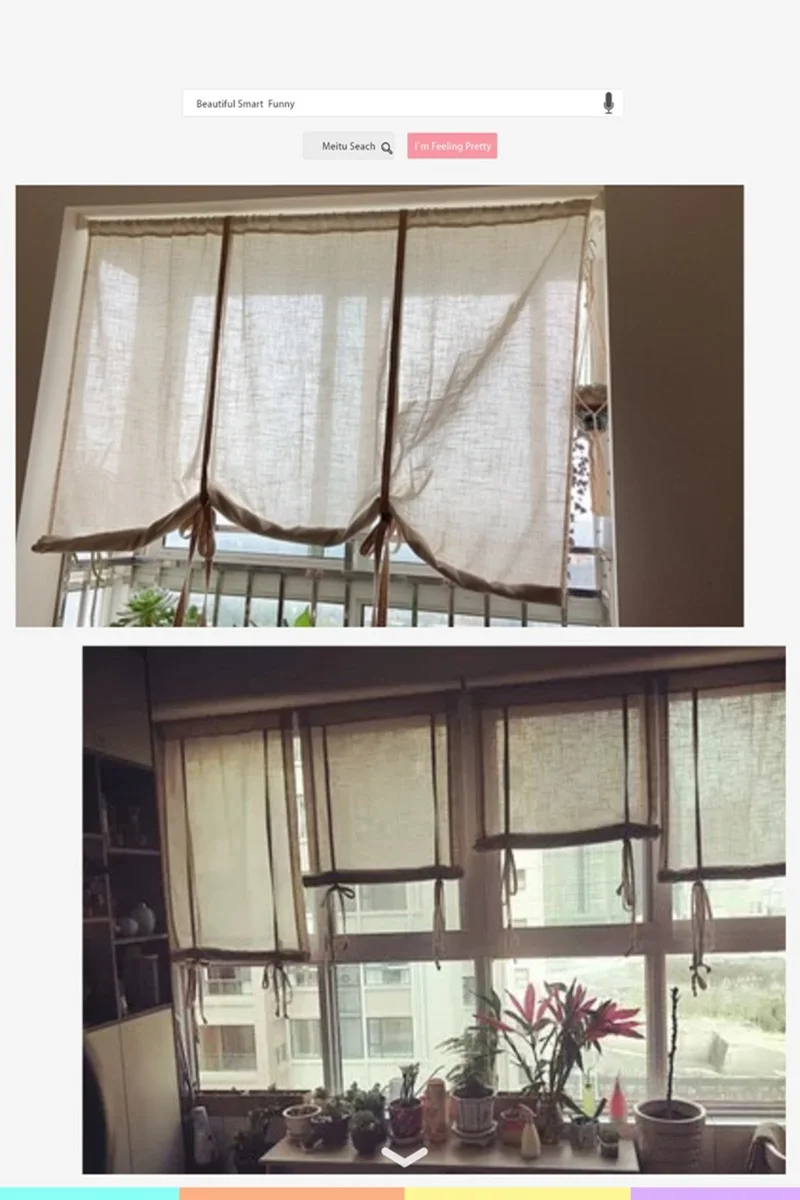 Занавески из хлопка и льна в сельском стиле винтажные римские занавески с