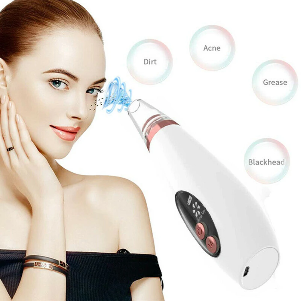 

6 in 1 Electric Blackhead Remover Facial Skin Pore Cleaner Vacuum Acne Cleanser Beauty @ME88