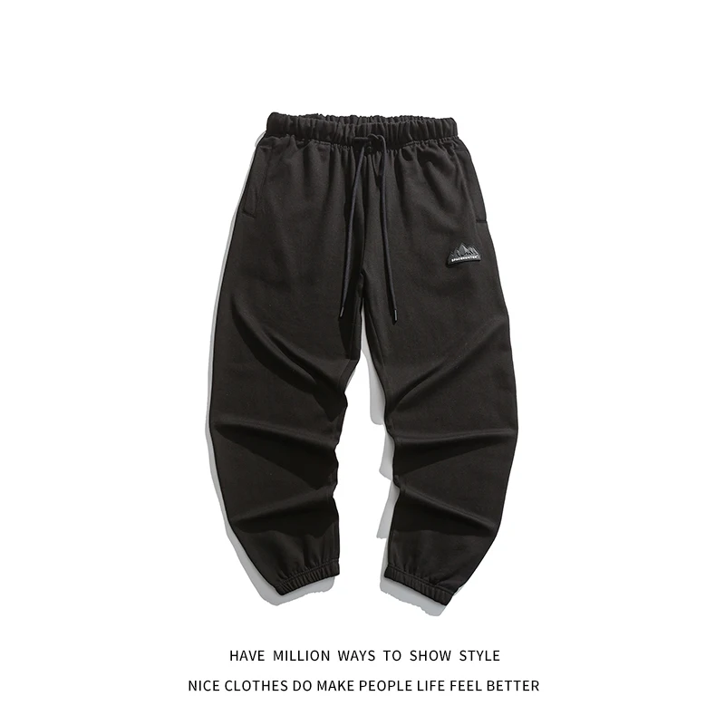 

New Arrival Autumn And Spring Solid Men's Sweatpants Unisex Women's Cotton Trousers Couple Jogger Vintage High Streetwear Pant