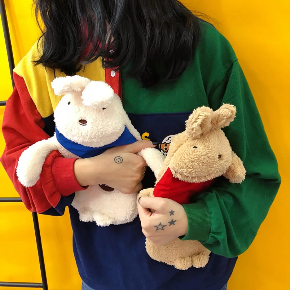 Зимняя плюшевая бутылка для горячей воды с мультяшным Кроликом обезболивающая