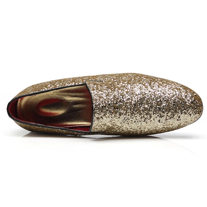 

Men Dress Shoes Plus Size Luxury Italian Style Rhinestone Fashion Men Formal Shoes Brand Men Slip-on Business Leather Shoes Men